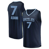 Memphis Grizzlies #7 Santi Aldama Fast Break Navy Icon Edition Replica Jersey Memphis Grizzlies #7 Santi Aldama Fast Break Navy Icon Edition Replica Jersey