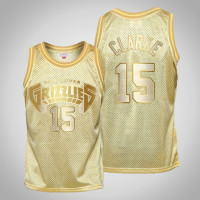 Memphis Grizzlies #15 Brandon Clarke Midas SM Limited Edition Gold Jersey Memphis Grizzlies #15 Brandon Clarke Midas SM Limited Edition Gold Jersey