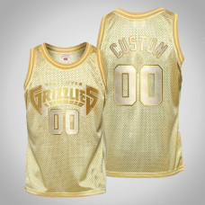 Memphis Grizzlies #00 Customized Midas SM Limited Edition Gold Jersey Memphis Grizzlies #00 Customized Midas SM Limited Edition Gold Jersey
