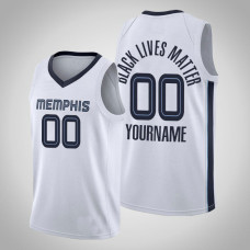 Memphis Grizzlies #00 Customized White Social Justice Association Jersey Memphis Grizzlies #00 Customized White Social Justice Association Jersey