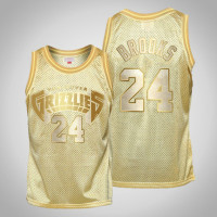 Memphis Grizzlies #24 Dillon Brooks Midas SM Limited Edition Gold Jersey Memphis Grizzlies #24 Dillon Brooks Midas SM Limited Edition Gold Jersey