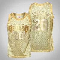 Memphis Grizzlies #20 Josh Jackson Midas SM Limited Edition Gold Jersey Memphis Grizzlies #20 Josh Jackson Midas SM Limited Edition Gold Jersey