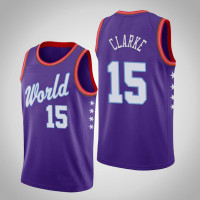 Mens Memphis Grizzlies Brandon Clarke #15 2021 Rising Star World Team Jersey Purple