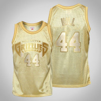 Memphis Grizzlies #44 Solomon Hill Midas SM Limited Edition Gold Jersey Memphis Grizzlies #44 Solomon Hill Midas SM Limited Edition Gold Jersey
