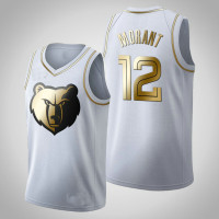 Memphis Grizzlies Ja Morant #12 Golden Edition White Jersey Memphis Grizzlies Ja Morant #12 Golden Edition White Jersey