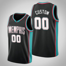 Grizzlies Customized #00 Black 20th Season Throwbacks Jersey Grizzlies Customized #00 Black 20th Season Throwbacks Jersey