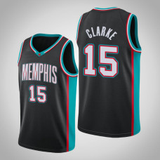 2020-21 Memphis Grizzlies Brandon Clarke #15 Black Hardwood Classics Jersey
