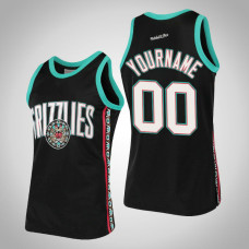 Mens Grizzlies Customized #00 Black Hardwood Classics Team Heritage Jersey Mens Grizzlies Customized #00 Black Hardwood Classics Team Heritage Jersey