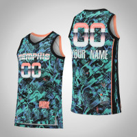 Mens Memphis Grizzlies Customized Turquoise Select Series Jersey Mens Memphis Grizzlies Customized Turquoise Select Series Jersey