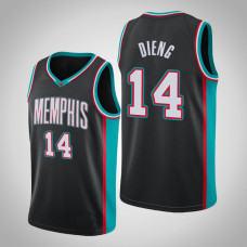 2020-21 Memphis Grizzlies Gorgui Dieng #14 Black Hardwood Classics Jersey