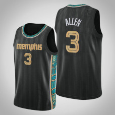 2020-21 Memphis Grizzlies Grayson Allen #3 Black City Jersey