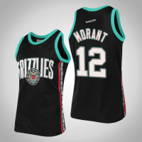 Mens Grizzlies Ja Morant #12 Black Hardwood Classics Team Heritage Jersey Mens Grizzlies Ja Morant #12 Black Hardwood Classics Team Heritage Jersey