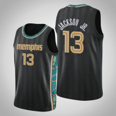 2020-21 Memphis Grizzlies Jaren Jackson Jr. #13 Black City Jersey
