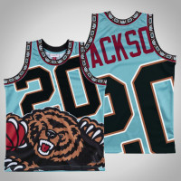 Mens Grizzlies Josh Jackson #20 Black Big Face Hardwood Classics Jersey Mens Grizzlies Josh Jackson #20 Black Big Face Hardwood Classics Jersey
