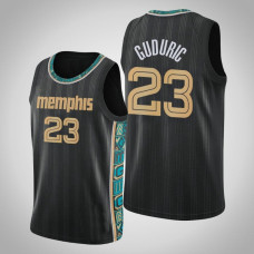2020-21 Memphis Grizzlies Marko Guduric #23 Black City Jersey