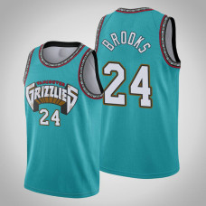 Grizzlies Dillon Brooks #24 Teal 25th Season Vancouver Throwbacks Jersey