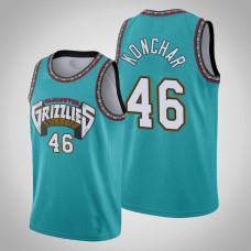 Grizzlies John Konchar #46 Teal 25th Season Vancouver Throwbacks Jersey