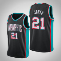 2020-21 Memphis Grizzlies Tyus Jones #21 Black Hardwood Classics Jersey 2020-21 Memphis Grizzlies Tyus Jones #21 Black Hardwood Classics Jersey