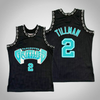 Mens Memphis Grizzlies Xavier Tillman #2 Black Hardwood Classics Jersey
