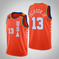Memphis Grizzlies Jaren Jackson Jr. #13 2020 Rising Star USA Team Orange Jersey Memphis Grizzlies Jaren Jackson Jr. #13 2020 Rising Star USA Team Orange Jersey