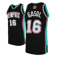 Mens Pau Gasol Grizzlies #16 2001-02 Hardwood Classics Black Swingman Jersey Mens Pau Gasol Grizzlies #16 2001-02 Hardwood Classics Black Swingman Jersey
