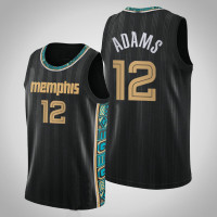 Memphis Grizzlies Steven Adams 2021 City Edition Jersey Black Memphis Grizzlies Steven Adams 2021 City Edition Jersey Black