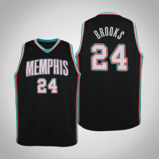 Youth Dillon Brooks Memphis Grizzlies #24 Hardwood Classics Black 2021 Season Jersey Youth Dillon Brooks Memphis Grizzlies #24 Hardwood Classics Black 2021 Season Jersey