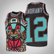 Youth Grizzlies Ja Morant #12 Black Big Face 2.0 Hardwood Classics Jersey Youth Grizzlies Ja Morant #12 Black Big Face 2.0 Hardwood Classics Jersey