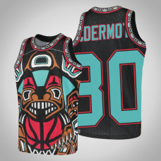 Youth Grizzlies Sean McDermott #30 Black Big Face 2.0 Hardwood Classics Jersey Youth Grizzlies Sean McDermott #30 Black Big Face 2.0 Hardwood Classics Jersey