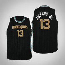 Youth Jaren Jackson Jr. Memphis Grizzlies #13 City Black 2021 Season Jersey Youth Jaren Jackson Jr. Memphis Grizzlies #13 City Black 2021 Season Jersey