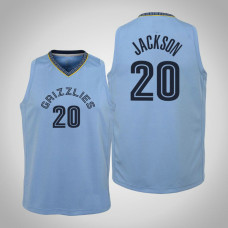 Youth Josh Jackson Memphis Grizzlies #20 Statement Light Blue 2021 Season Jersey