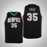 Youth Killian Tillie Memphis Grizzlies #35 Hardwood Classics Black 2021 Season Jersey Youth Killian Tillie Memphis Grizzlies #35 Hardwood Classics Black 2021 Season Jersey