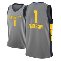 Youth 2018-19 Kyle Anderson Memphis Grizzlies #1 City Edition Gray Jersey Youth 2018-19 Kyle Anderson Memphis Grizzlies #1 City Edition Gray Jersey