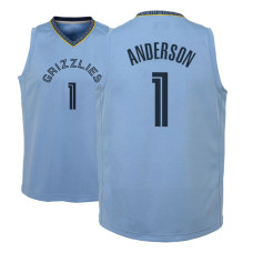 Youth 2018-19 Kyle Anderson Memphis Grizzlies #1 Statement Blue Jersey