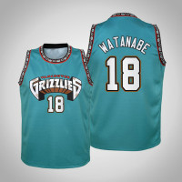Youth Yuta Watanabe Grizzlies #18 Hardwood Classics Teal 2020 Season Jersey Youth Yuta Watanabe Grizzlies #18 Hardwood Classics Teal 2020 Season Jersey